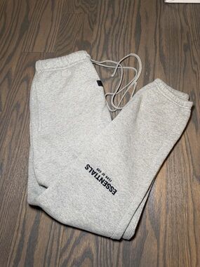 Essentials Heather Gray Jogger Sweatpants